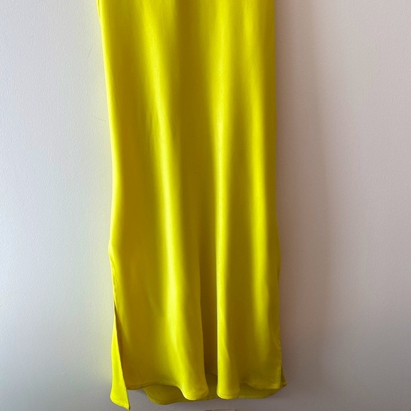 Anthropologie Elyse Bias Slip Dress in Citrus - Picture 11 of 12